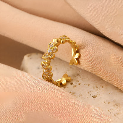 DAZZLEFLY 18K GOLD PLATED RING