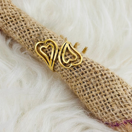 AURUM HEARTS 18K GOLD PLATED RING