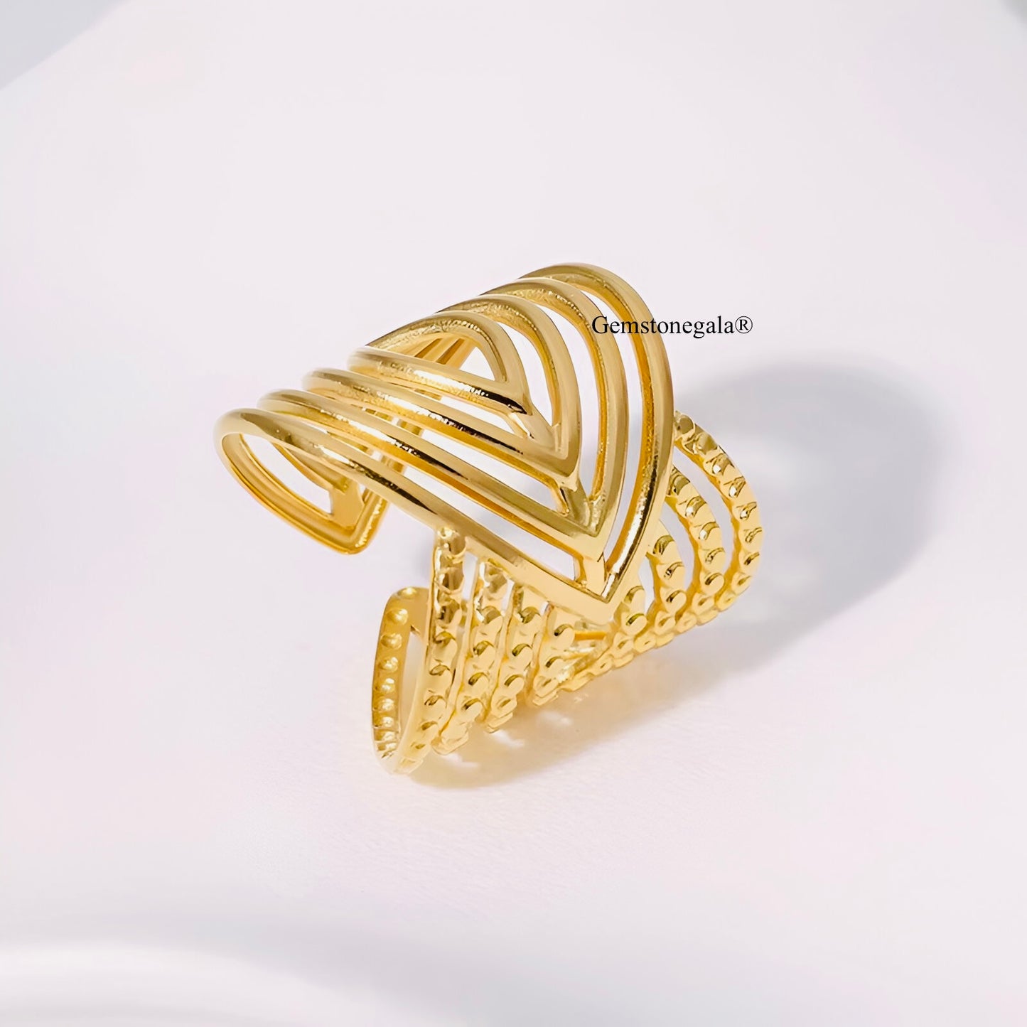 LYRA 18K GOLD PLATED RING