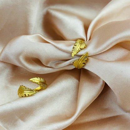 GOLDEN FERN 18K GOLD PLATED RING