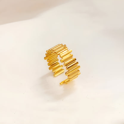 NEXLINE 18K GOLD PLATED RING