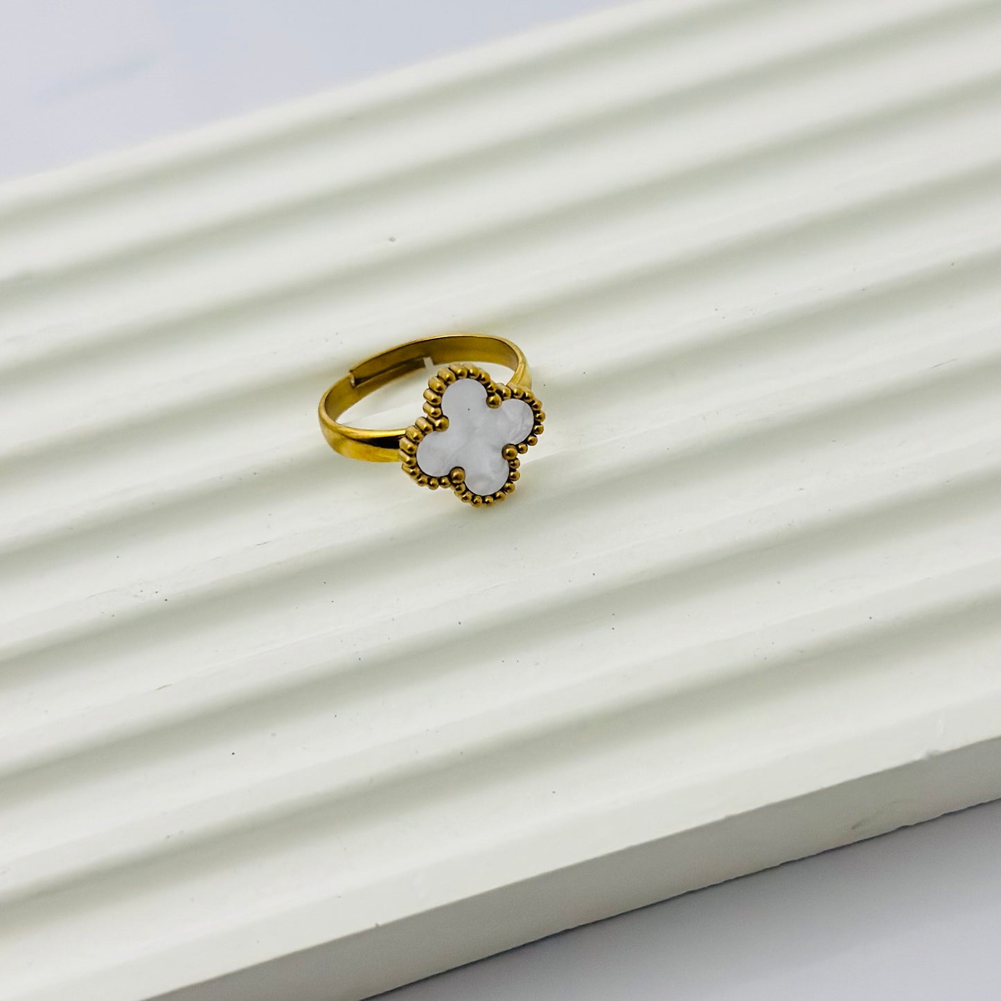 CLOVER 18K GOLD PLATED RING