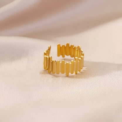 NEXLINE 18K GOLD PLATED RING