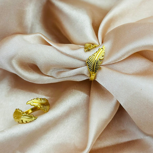 GOLDEN FERN 18K GOLD PLATED RING