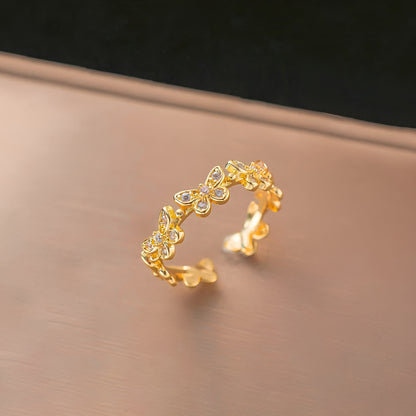 DAZZLEFLY 18K GOLD PLATED RING