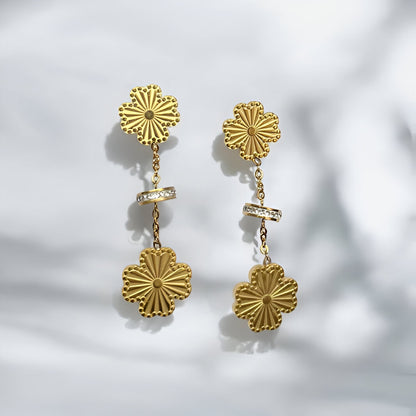 Sunlit Clover Earrings