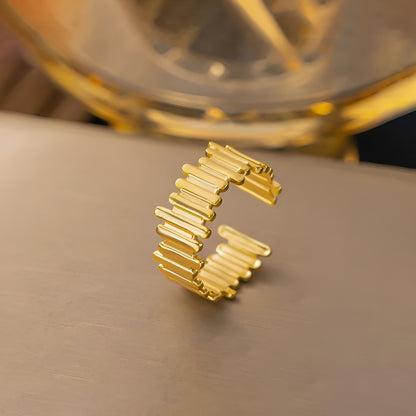 NEXLINE 18K GOLD PLATED RING
