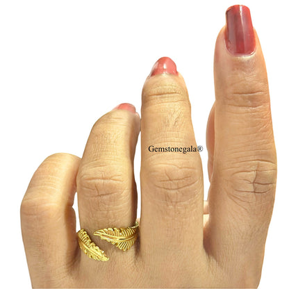 GOLDEN FERN 18K GOLD PLATED RING