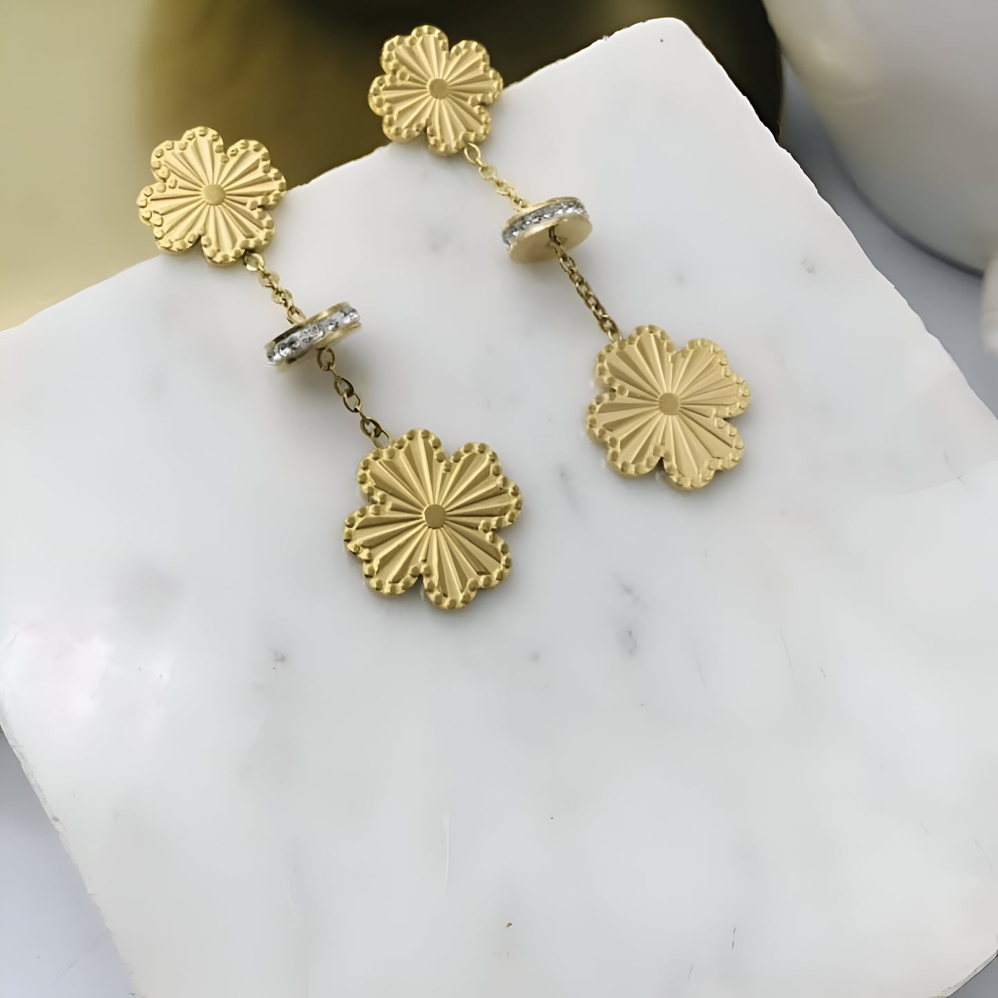Sunlit Clover Earrings